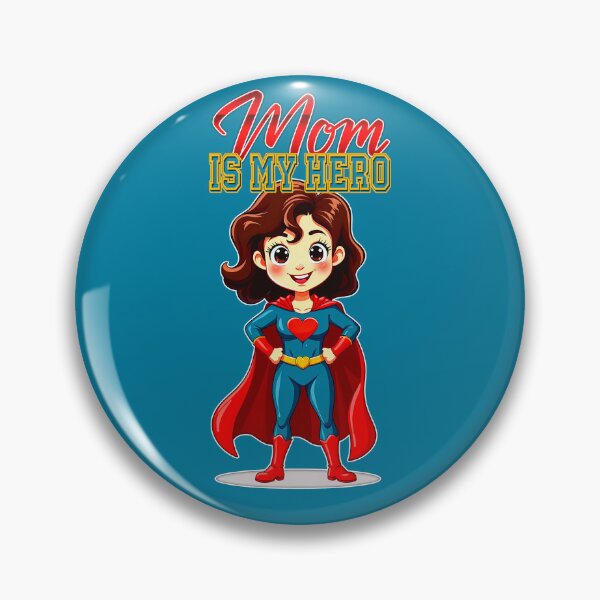 Item preview, Mom Is My Hero – Cute Supermom Character designed and sold by Topoartispp.