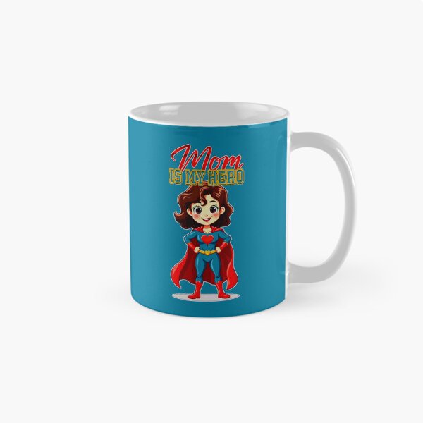Item preview, Mom Is My Hero – Cute Supermom Character designed and sold by Topoartispp.