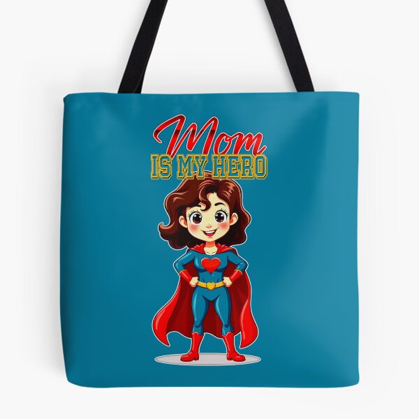 Item preview, Mom Is My Hero – Cute Supermom Character designed and sold by Topoartispp.