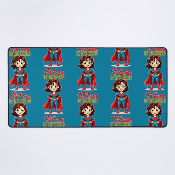 Item preview, Mom Is My Hero – Cute Supermom Character designed and sold by Topoartispp.