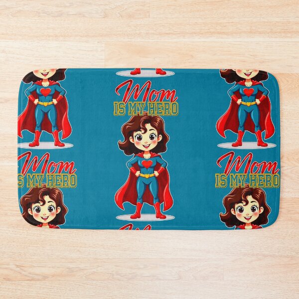 Item preview, Mom Is My Hero – Cute Supermom Character designed and sold by Topoartispp.