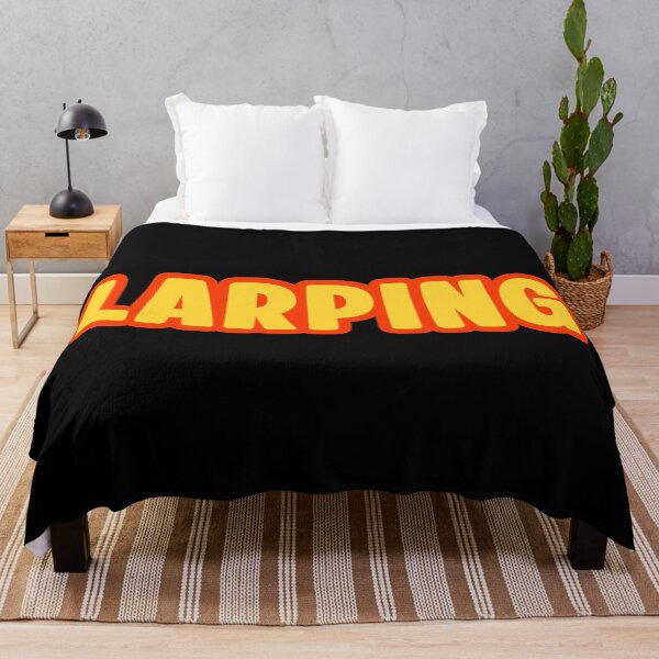 Item preview, Larping, Orange Outline Bold Meme Quotes designed and sold by Memes N Lore .