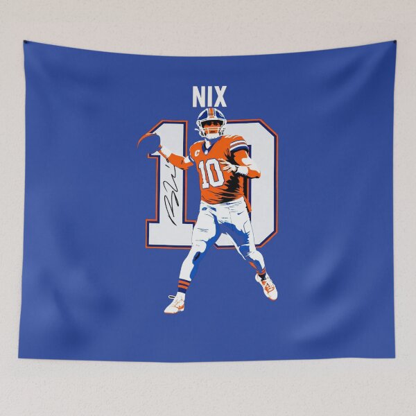 Artikelvorschau, Bo Nix Denver #10 Football Art entworfen und verkauft von TheArtOfCar.