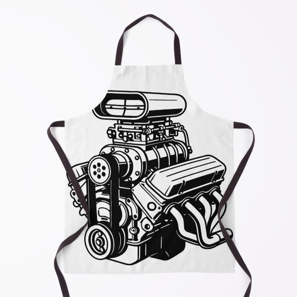 Item preview, Big Block V8 – Engine Line Art designed and sold by TraversArtist.