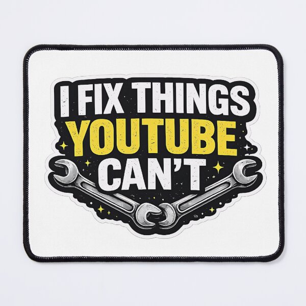 Item preview, Funny Mechanic Sticker – I Fix Things YouTube Can’t designed and sold by luxurytoushes.