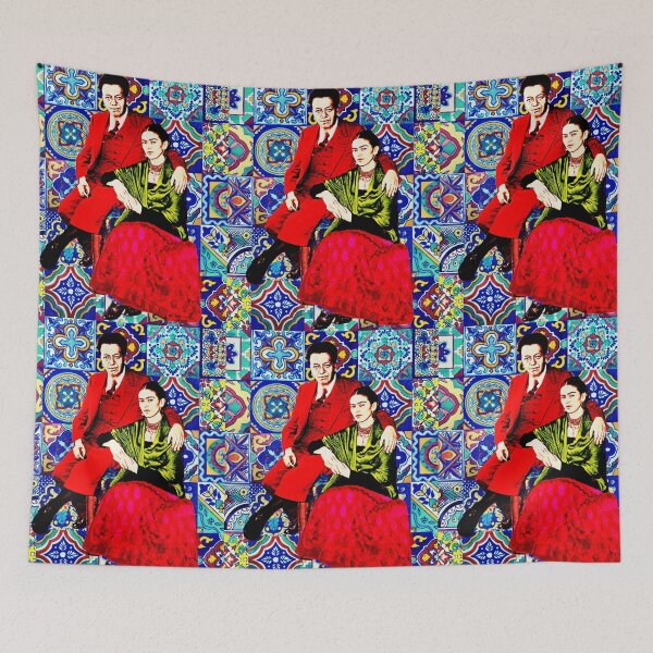 Item preview, Frida Kahlo Diego Rivera Mexican Tiles designed and sold by FridaArtGallery.