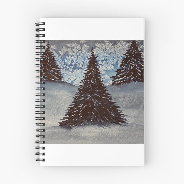 Item preview, Snow With Three Trees designed and sold by Lisa Neuman Watercolors.