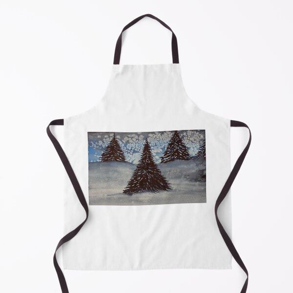 Item preview, Snow With Three Trees designed and sold by Lisa Neuman Watercolors.