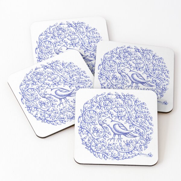 Item preview, Blue Bird Leaves  designed and sold by Donnahuntriss.