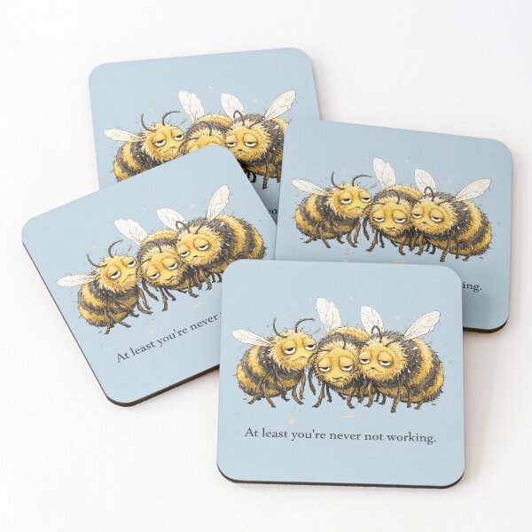 Item preview, Tired Bees Always Working  designed and sold by HoloInverse.