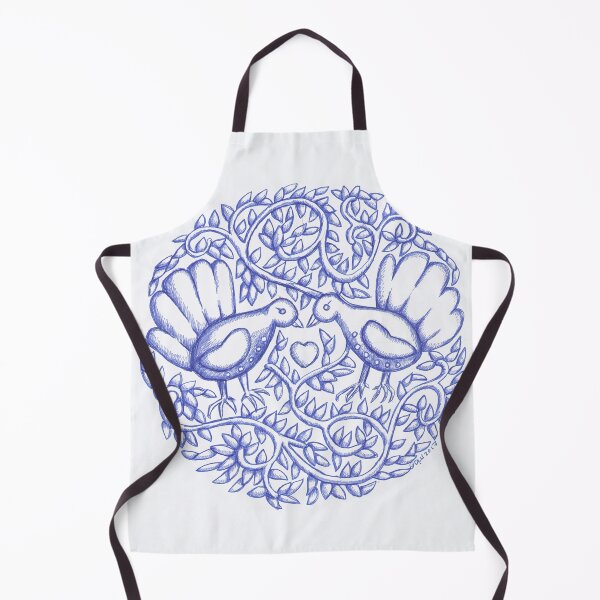 Item preview, Two Blue Doves ink drawing designed and sold by Donnahuntriss.