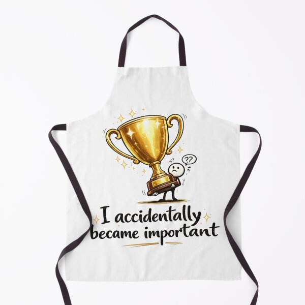 Item preview, I Accidentally Became Important – Funny Imposter Syndrome Art designed and sold by StrayaDesign.