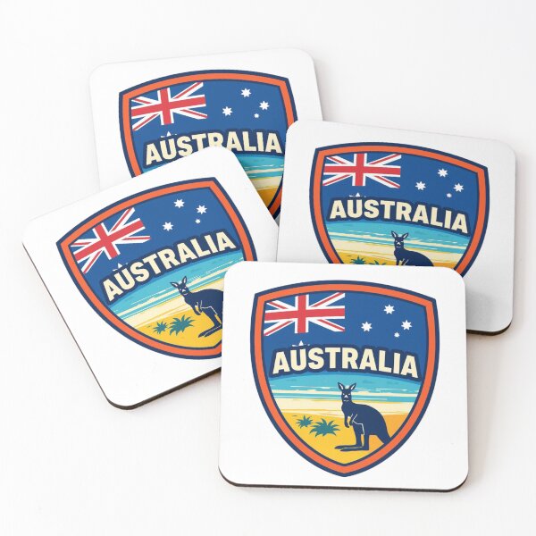 Artikelvorschau, Australische Flagge und Känguru entworfen und verkauft von PamLeeDesign.