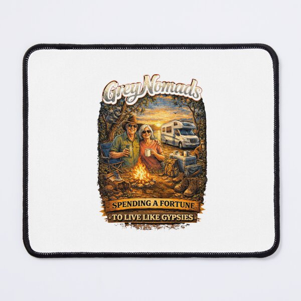 Item preview, Grey Nomads - Caravan Life Adventure T-shirt designed and sold by Where Ash Meets Brine.