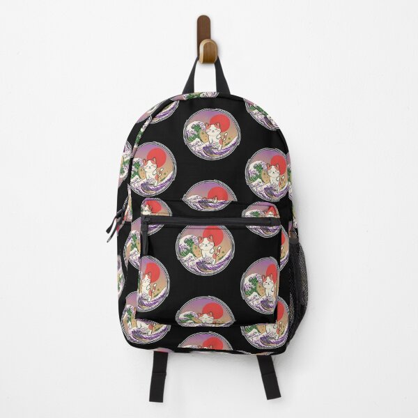 Item preview, Japanese Cat Mardi Gras Great Wave Carnival Art designed and sold by Desdenhoshell.