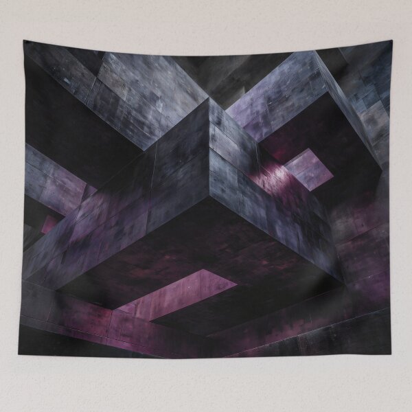 Item preview, Subterranean Cyber-Brutalism - The Violet Core designed and sold by LuminousFoundry.