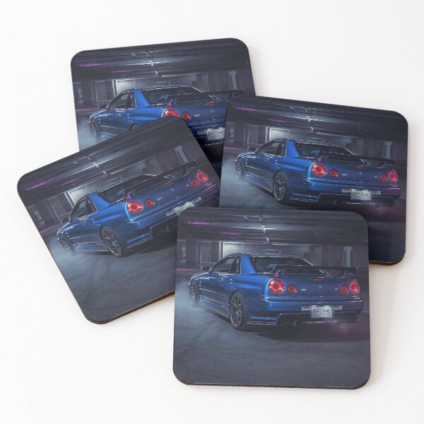 Item preview, Skyline GT-R R34 - Night Hunter - Realistic JDM Art designed and sold by Paddock Palette.