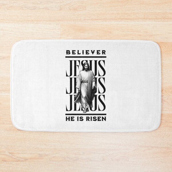 Item preview, Believer - He Is Risen - Easter Christian T-Shirt + other products - Jesus Graphic White Edition designed and sold by RMD-Design.