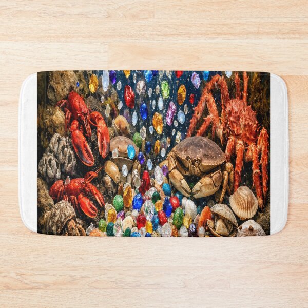 Item preview, Copy of Crustaceans and shellfish in waterfall of gems designed and sold by Uniqueartai.
