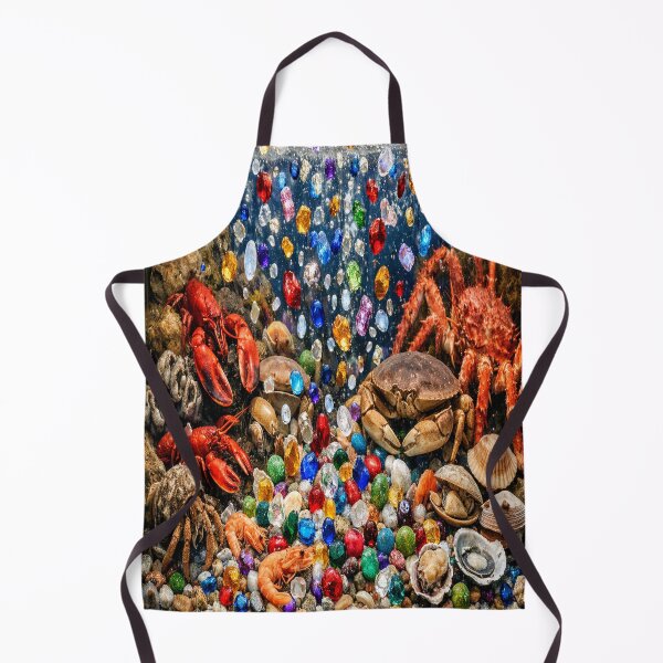 Item preview, Copy of Crustaceans and shellfish in waterfall of gems designed and sold by Uniqueartai.