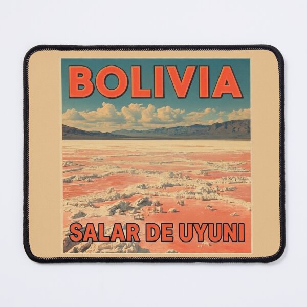Item preview, Salar de Uyuni Bolivia Vintage Travel Poster | Retro South America Wall Art designed and sold by Eclipse 3699.