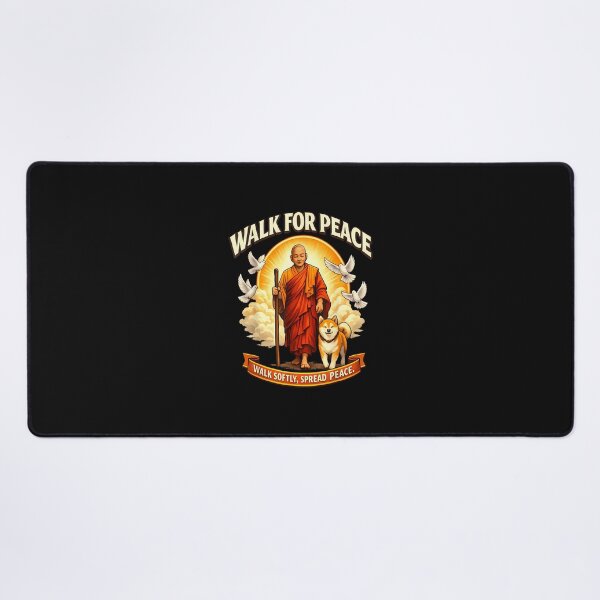 Item preview, Walk For Peace With Monks And Dog Spread Softly Peace Aloka designed and sold by Cokonatss.