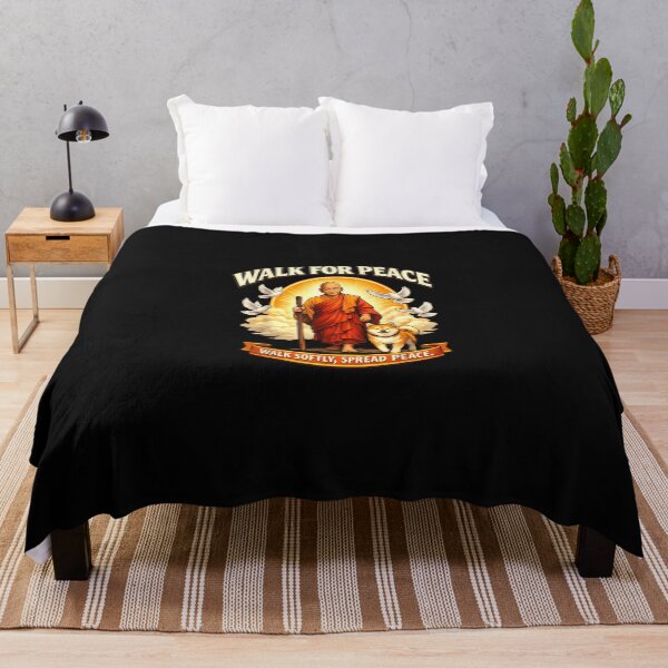 Item preview, Walk For Peace With Monks And Dog Spread Softly Peace Aloka designed and sold by Cokonatss.