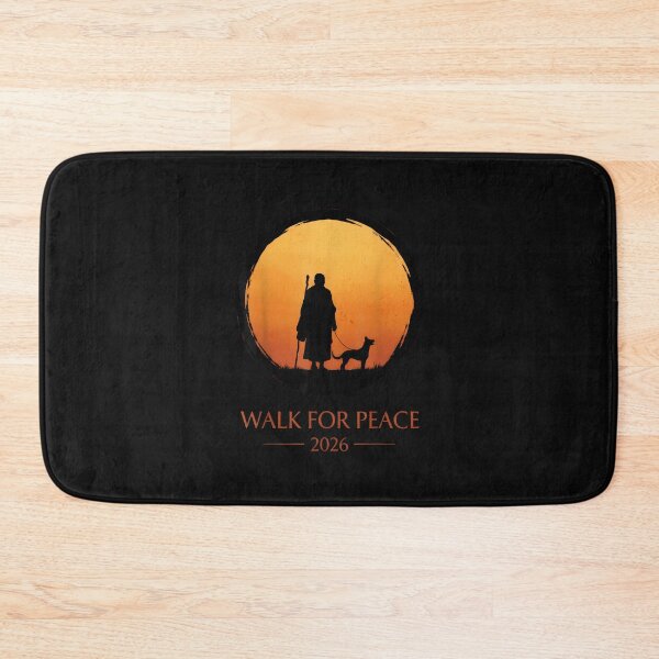 Item preview, Walk For Peace 2026 Zen Sunset Silhouette Aloka Monks Walker designed and sold by Cokonatss.