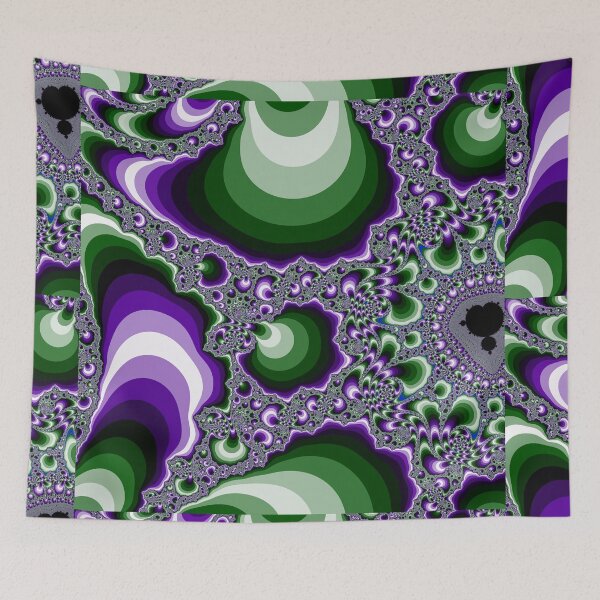Item preview, Purple and Green Fractal Swirls designed and sold by Christine "Xine" Segalas.