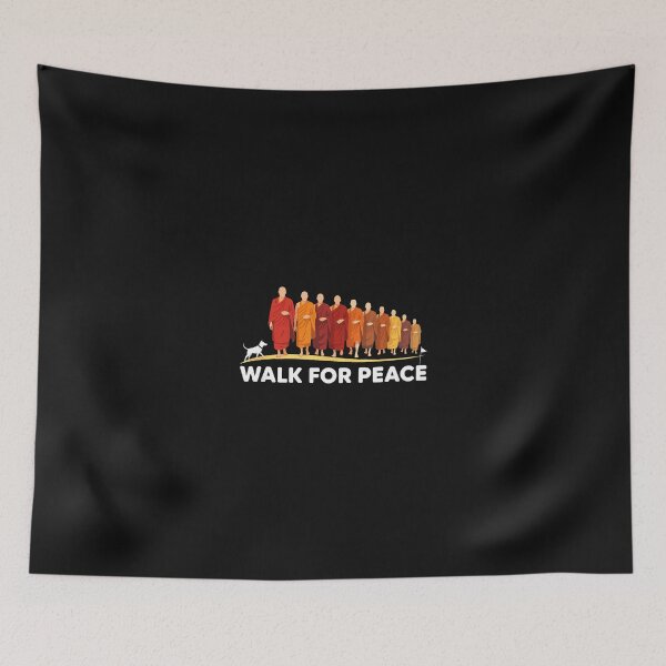 Item preview, Walk For Peace Monks With Aloka Dog designed and sold by Cokonatss.