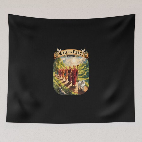 Item preview, Walk For Peace Monks With Aloka Dog designed and sold by Cokonatss.