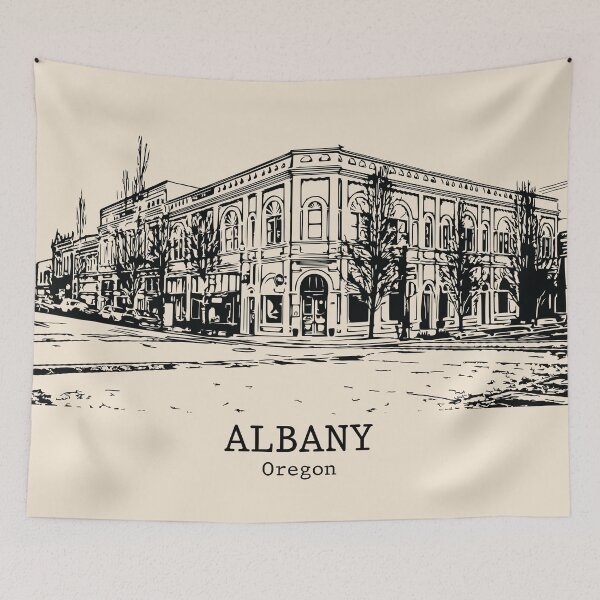 Artikelvorschau, Albany - Oregon entworfen und verkauft von Lakeric Cityscapes.