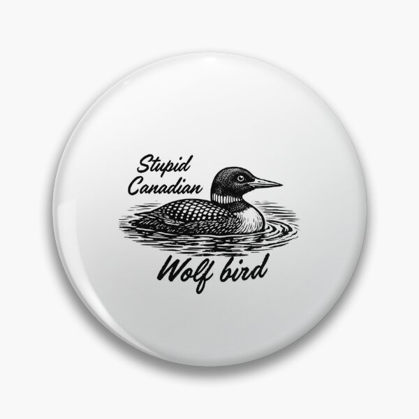 Item preview, Funny Stupid Canadian Wolf Bird  Absurd Animal Meme designed and sold by ErlinaFonta4.