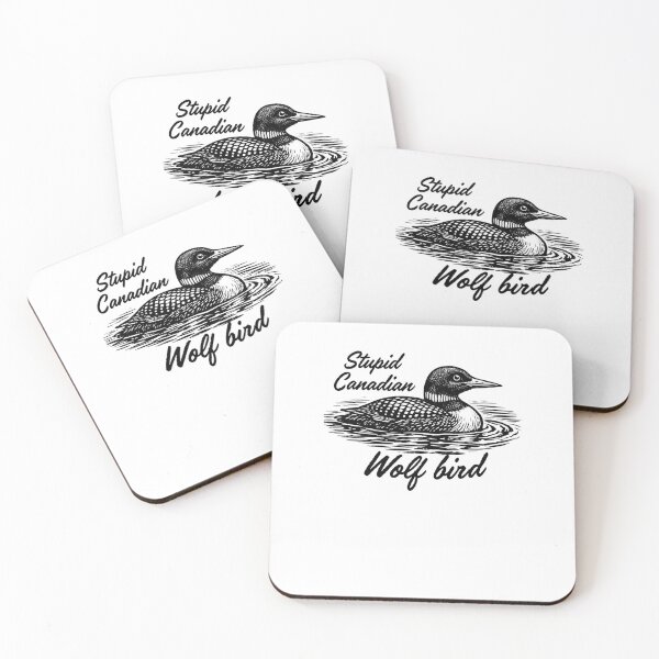 Item preview, Funny Stupid Canadian Wolf Bird  Absurd Animal Meme designed and sold by ErlinaFonta4.