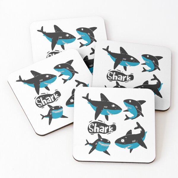 Item preview, Cute Cartoon Shark 11 designed and sold by mcraft studio.