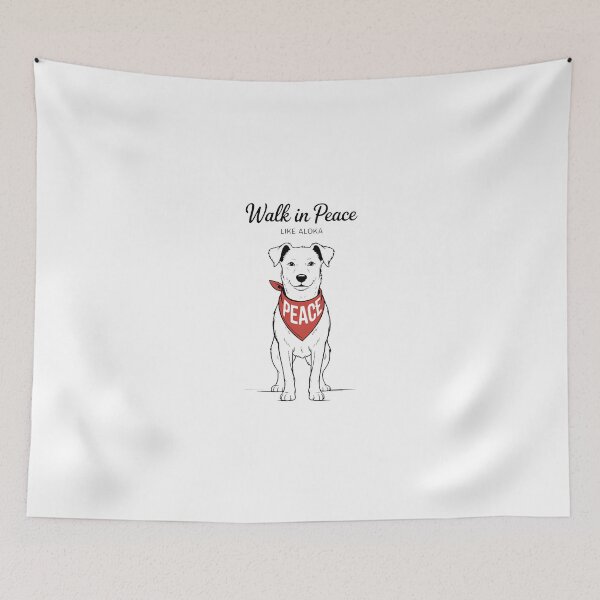 Item preview, Walk In Peace Like Aloka Dog Lovers Mindfulness designed and sold by Cokonatss.