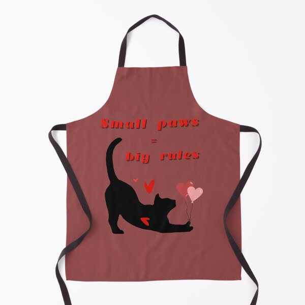 Item preview, Small paws = big rules - My house, my cat’s rules ! designed and sold by MariMarArt.