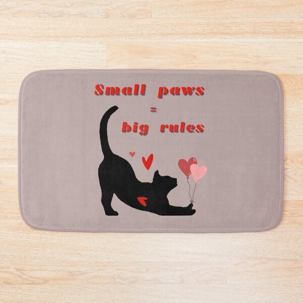 Item preview, Small paws = big rules - My house, my cat’s rules !  designed and sold by MariMarArt.