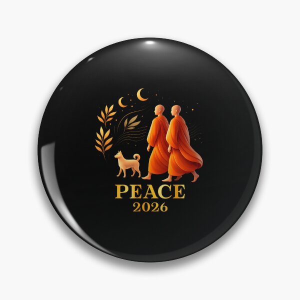 Item preview, Walk Peace 2026 World Peace Monks With Aloka Dog Spiritual designed and sold by Cokonatss.
