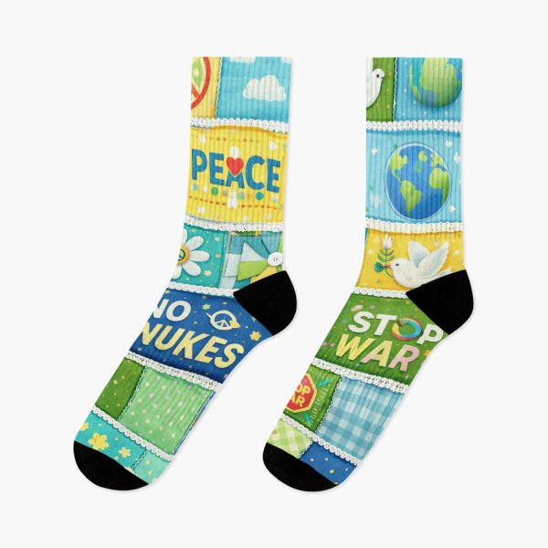 Item preview, Peace patchwork  designed and sold by Roxburylane.