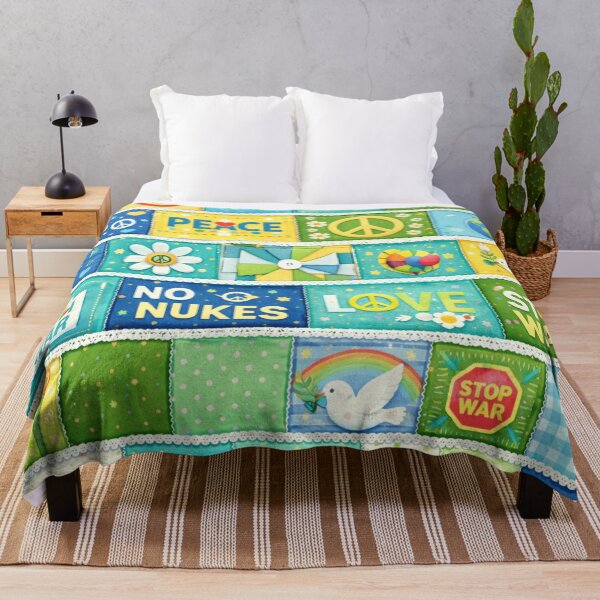 Item preview, Peace patchwork designed and sold by Roxburylane.