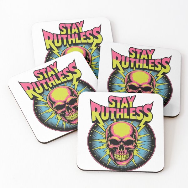 Item preview, Stay Ruthless Bold Minimal Motivational Typography Design designed and sold by NewUSShop.