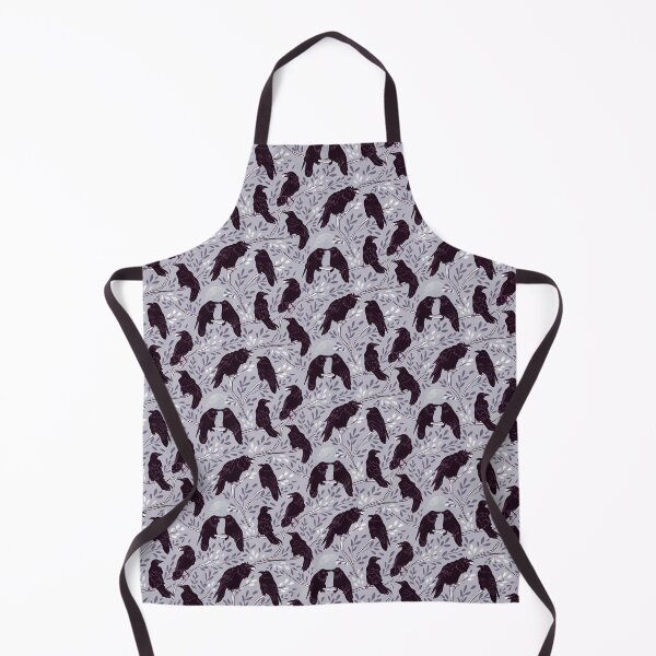 Item preview, Moonlit Crows Share Eyeball Snack - Gray Magenta Gothic Black Birds designed and sold by LoveAlways-AEP.
