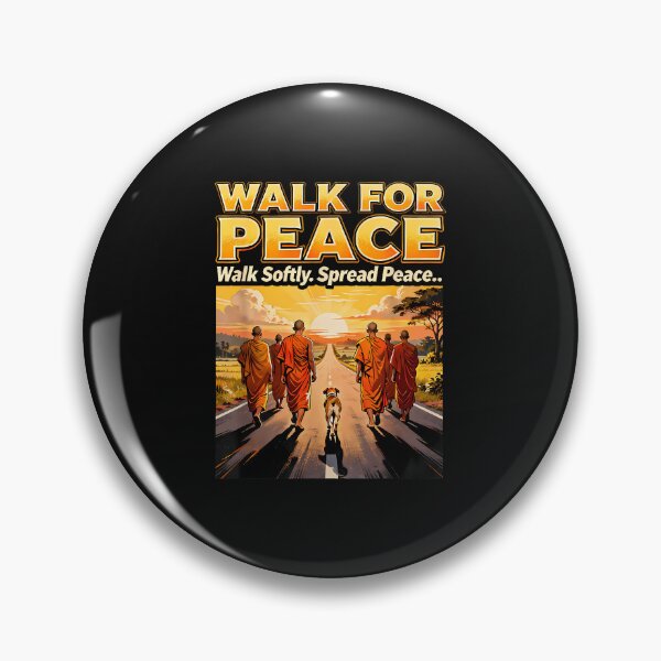 Item preview, Walk For Peace Walksoftly Spreadpeace Buddhist Monk Zen designed and sold by Cokonatss.