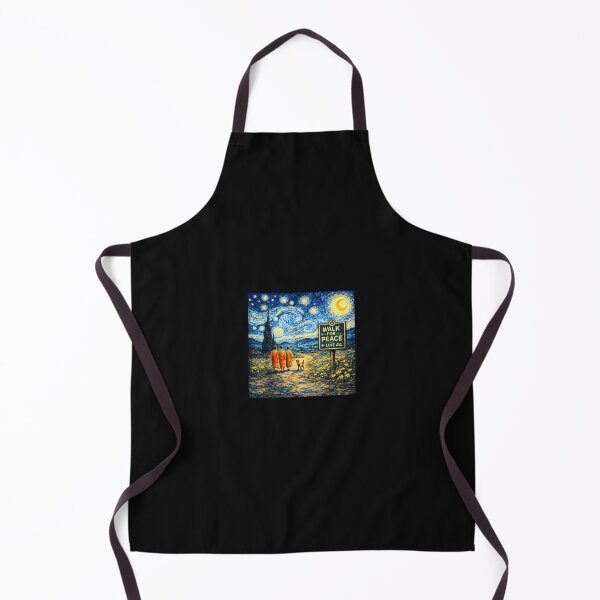 Item preview, Walk For Peace Monks With Aloka Dog Love Starry Night designed and sold by Cokonatss.