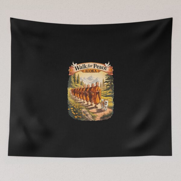 Item preview, Walk For Peace Monks With Aloka Dog designed and sold by Cokonatss.