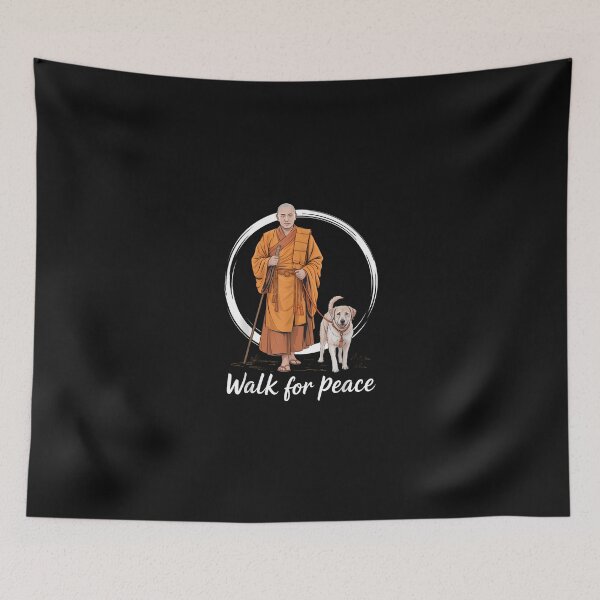 Item preview, Peace Walking Monks And Aloka Dog Walk For Peace Men Women designed and sold by Cokonatss.