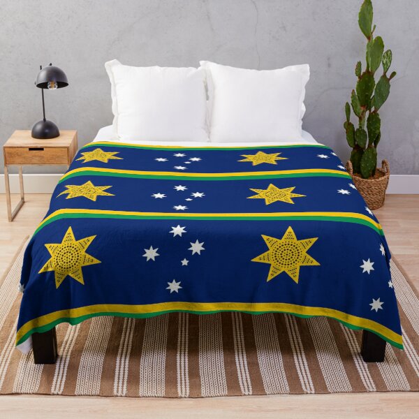 Item preview, Golden Horizon Flag. 2025 designed and sold by Kangaroo Sun.