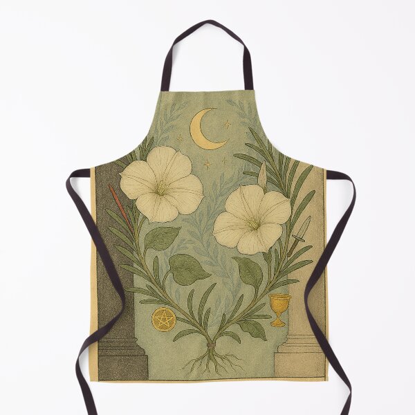 Item preview, II — The High Priestess + Moonflower — Botanical Tarot Art Print designed and sold by LuxuryApparels.
