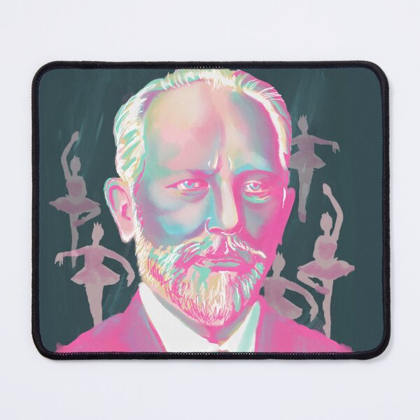 Item preview, Tchaikovsky Colorful Portrait with Ballet Dancers designed and sold by Stable-Camp-Rd.